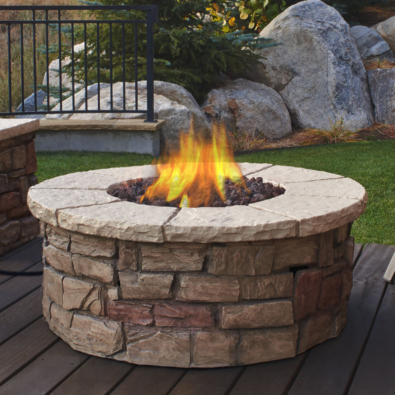 Real Flame Sedona Concrete Propane Fire Pit Table & Reviews Wayfair.ca